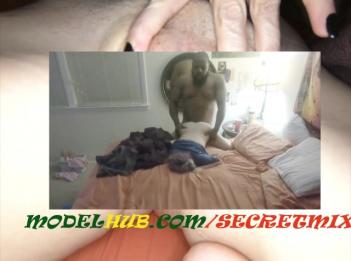 Огромный темнокожий мужчина наказывает кишки крошечной мамочки прежде чем она выпьет его сок