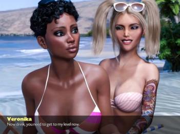 TimeStamp  день 6  пляжная вечеринка с Veronica она такая возбужденная